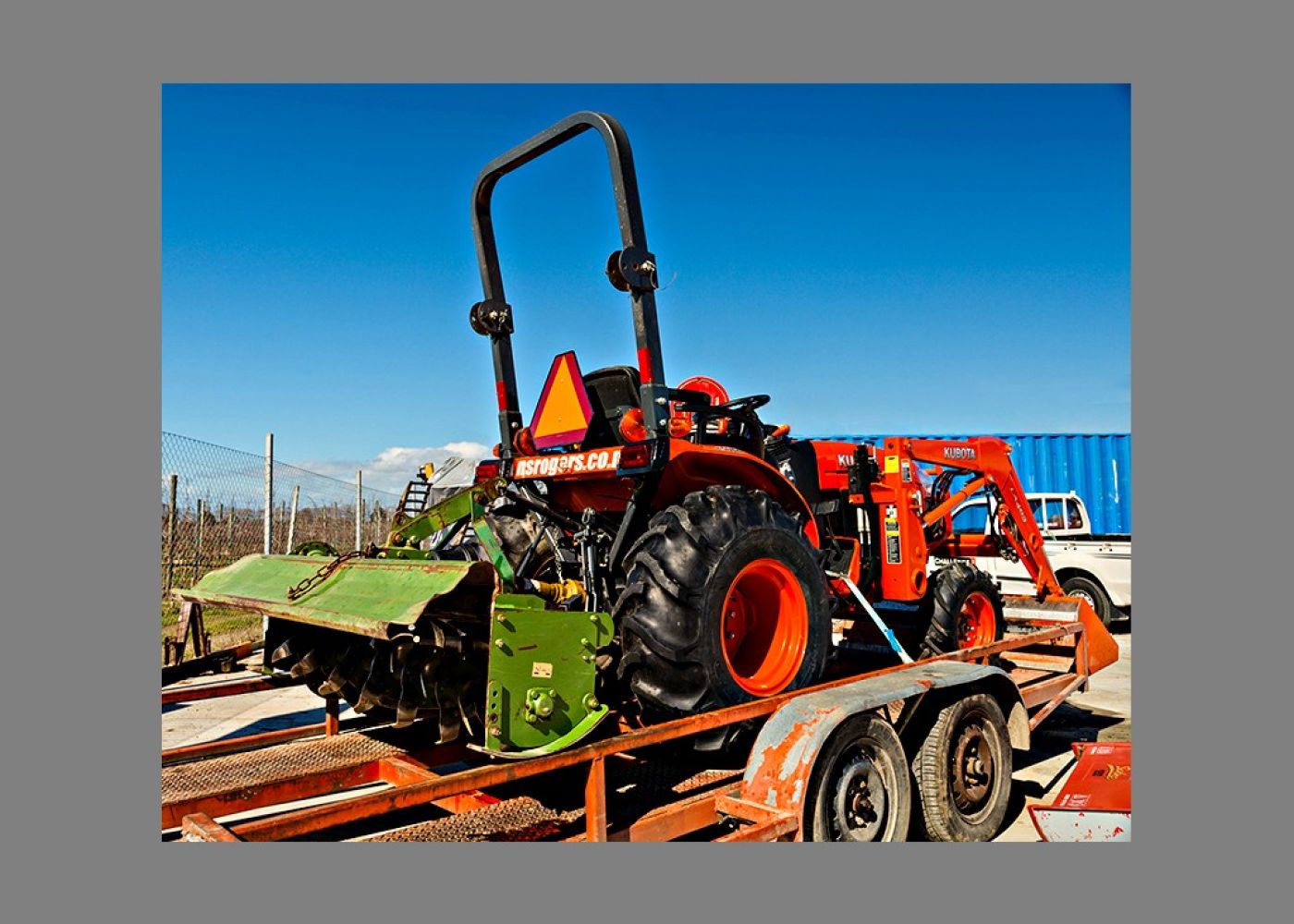 Tractor & Rotary Hoe for hire