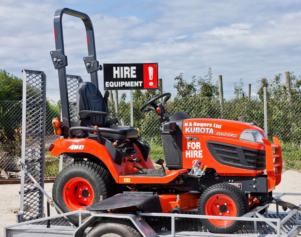 New Kubota Ride On Mower for hire